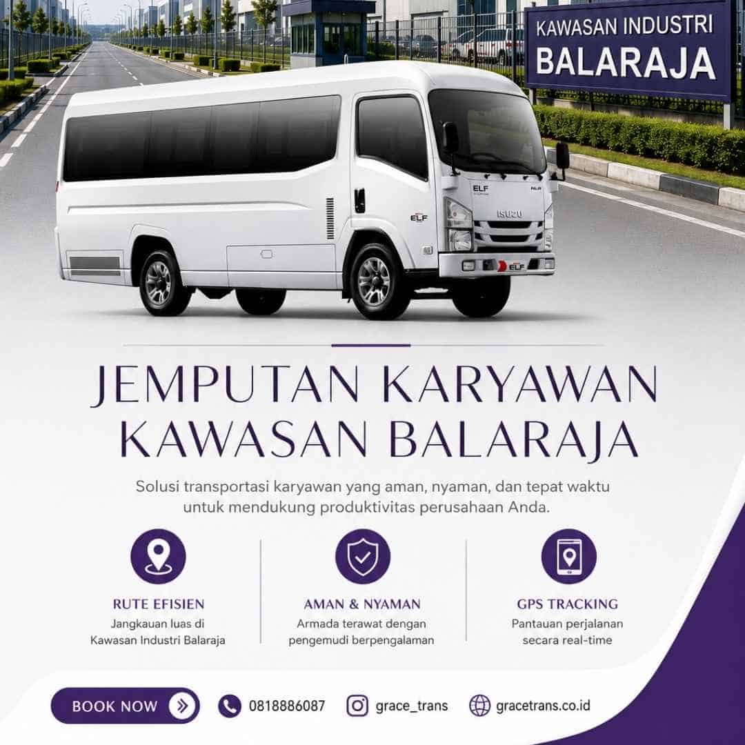Shuttle karyawan Cikupa Balaraja: layanan antar jemput kawasan industri