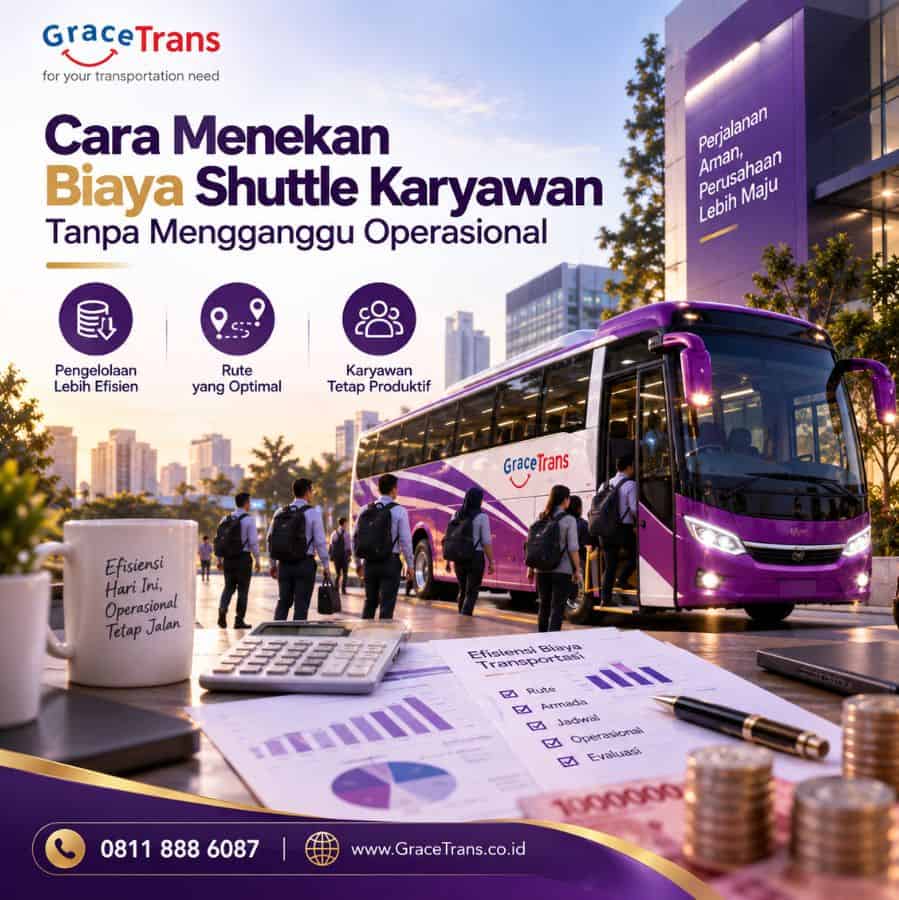 cara menekan biaya shuttle karyawan